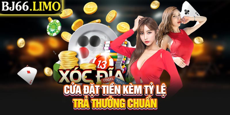 Cửa đặt tiền kèm tỷ lệ trả thưởng chuẩn